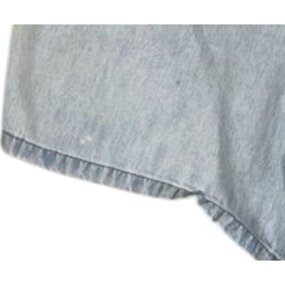 Retro Denim Skort 10 Blue Light Wash Sostanza Y2K Boho Western Chic Classic 80s - Picture 12 of 12